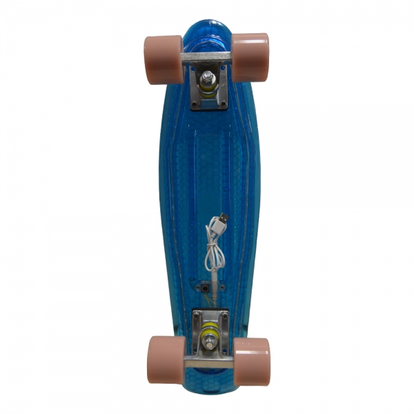 Penny Board Sporter cu LED albastru-big
