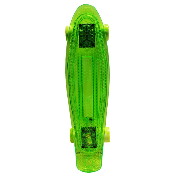 Penny Board Sporter cu LED verde-big