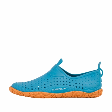 Pantofi copii plaja /piscina Speedo Jelly albastru/portocaliu1