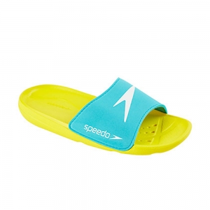 Papuci copii Speedo Atami Core galben/albastru1